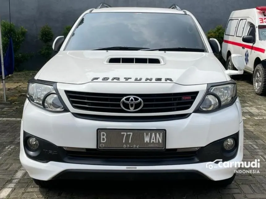 Jual Mobil Toyota Fortuner 2014 G TRD 2.5 di DKI Jakarta Automatic SUV Putih Rp 295.000.000