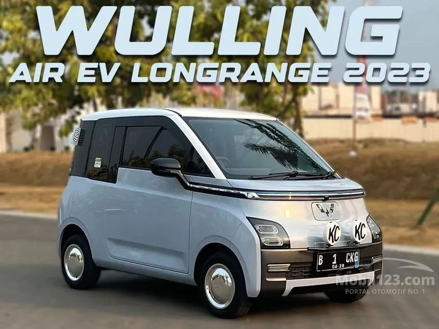 Jual Mobil Wuling EV 2023 Air ev Long Range di Banten Automatic Hatchback Biru Rp 230.000.000
