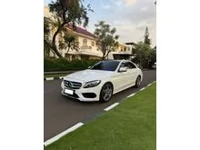 2017 Mercedes-Benz C300 2.0 AMG Line CKD Sedan White on Black (Faktur 2018) Odo 30 Rb Pajak Panjang (TERMURAH)