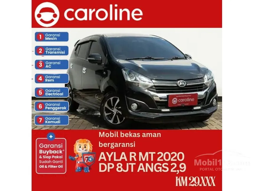 Jual Mobil Daihatsu Ayla 2020 R 1.2 di Jawa Barat Manual Hatchback Hitam Rp 118.000.000