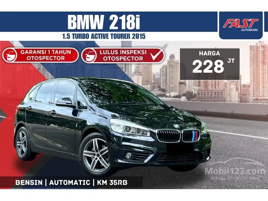 Jual Mobil BMW 218i 2015 Active Tourer Sport 1.5 di DKI Jakarta Automatic Hatchback Hitam Rp 228.000.000