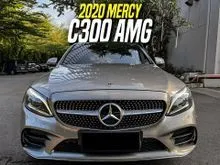 2020 Mercedes-Benz C300 2.0 AMG Final Edition Sedan Grey on Black Mercy C 300 Abu-abu