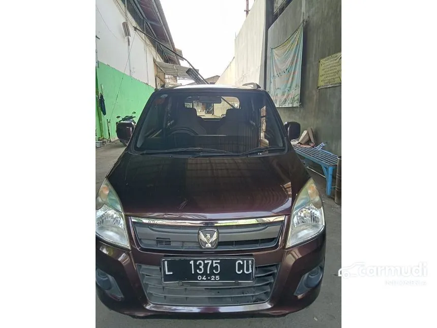Jual Mobil Suzuki Karimun Wagon R 2015 GL Wagon R 1.0 di Jawa Timur Manual Hatchback Marun Rp 67.000.000