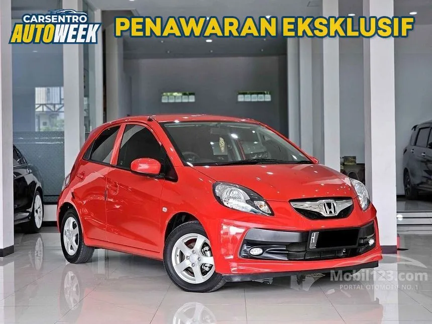 Jual Mobil Honda Brio 2014 E 1.2 di Jawa Tengah Automatic Hatchback Merah Rp 115.000.000