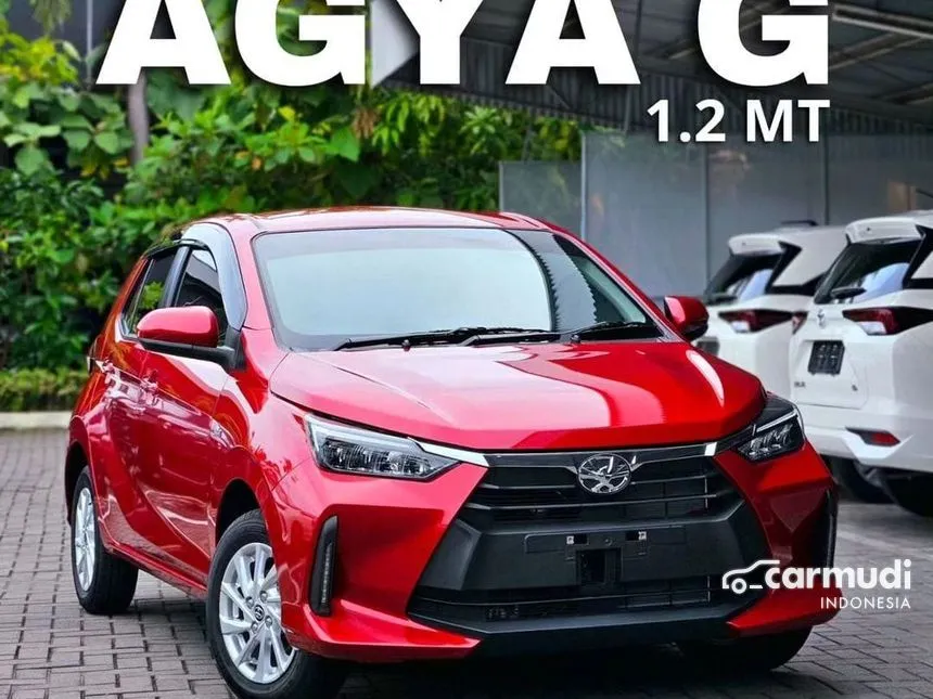 Jual Mobil Toyota Agya 2024 G 1.2 di Jawa Barat Manual Hatchback Merah Rp 164.400.000