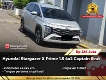 2024 Hyundai Stargazer X 1.5 Prime MPV Captain Seat AT Abu Muda NIK 2024 [ GARANSI 5TH ]
