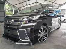 2015 Toyota Vellfire 2.5 ZG 22INCH RIMS VALUE BUY UNREG