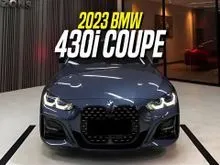 2023 BMW 430i 2.0 M Sport Pro Coupe Blue on Black Msport Biru