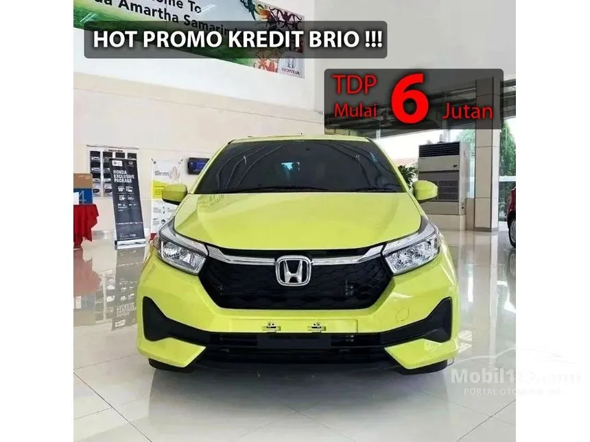 Jual Mobil Honda Brio 2024 E Satya 1.2 di Jawa Barat Automatic Hatchback Kuning Rp 185.300.000