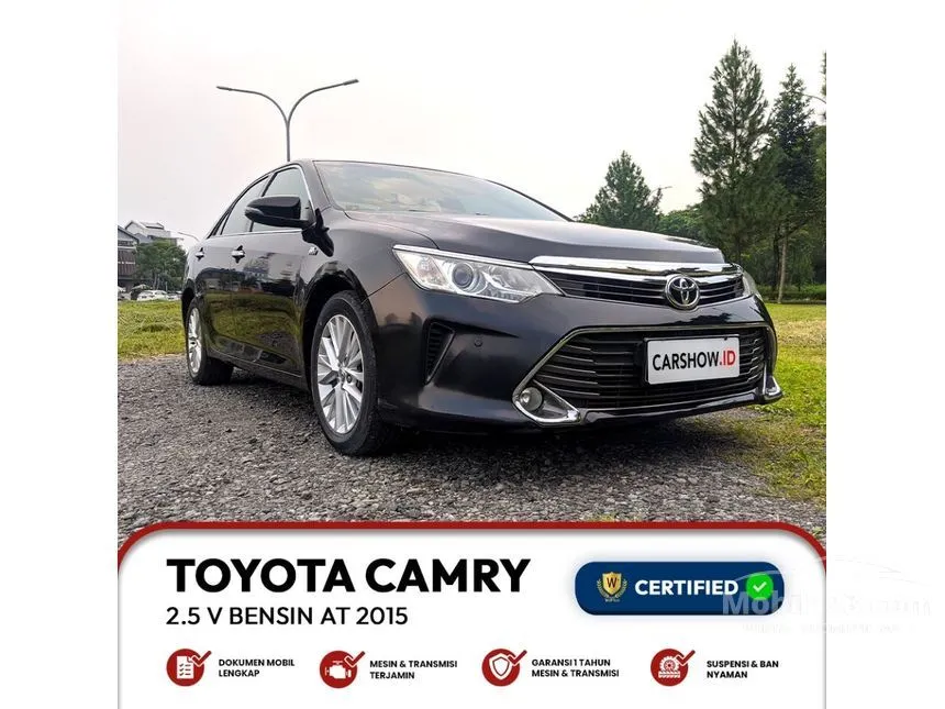 Jual Mobil Toyota Camry 2015 V 2.5 di Banten Automatic Sedan Hitam Rp 224.000.000