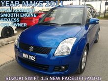 2011 Suzuki Swift 1.5 NEW FACELIFT (A) KEYLESS ENTRY SAVE PETROL PERFECT CONDITION