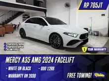 2023 Mercedes-Benz AMG A35 1.3 Progressive Line Sedan White on Black Putih Mercy A 35
