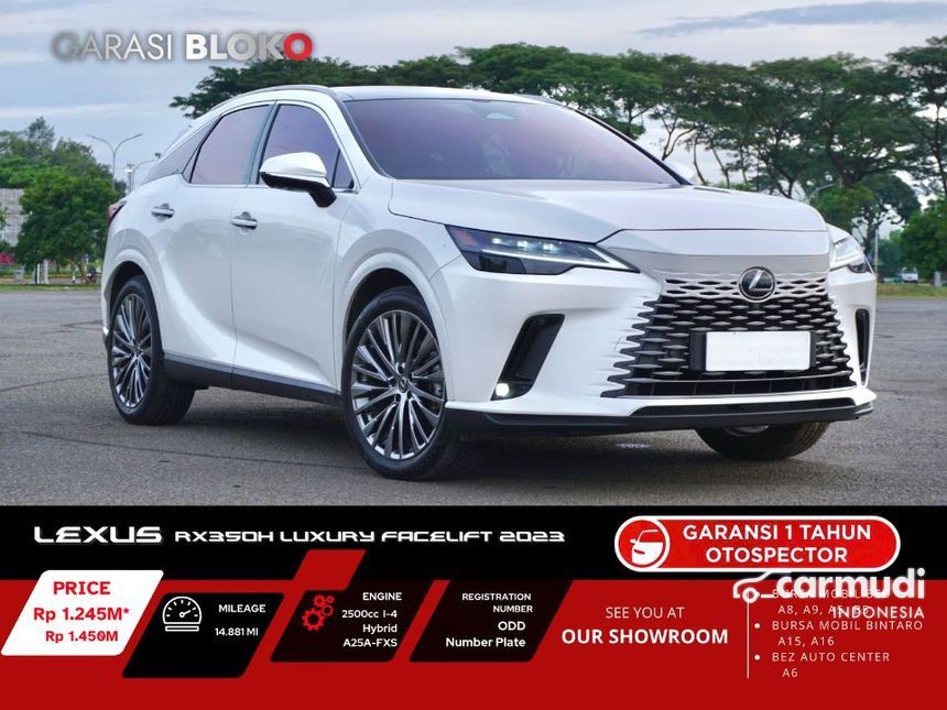Jual Mobil Lexus RX 350h 2023 Luxury 2.5 di Banten Automatic SUV Putih ...