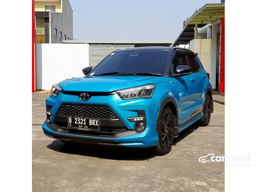 Jual Mobil Toyota Raize 2021 GR Sport TSS 1.0 di Banten Automatic Wagon Biru Rp 220.000.000