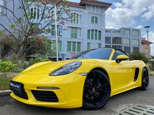 2016 Porsche 718 2.0 Boxster Convertible Reg.2017 Facelift 718 Series Yellow On Black Km9000 Sport Chrono + Knalpot Exhaust Akraprovic #AUTOHIGH