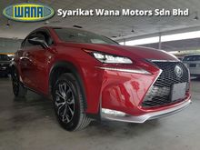 2014 Lexus NX200t 2.0 F Sport SUV (UNREG) POWER BOOT DISTRONIC PRE CRASH