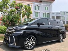 2015 Toyota Vellfire 2.5 ZG Van Wagon CBU Full Option Black Km50rb Record Pilot Seat PBD TDP.225JT