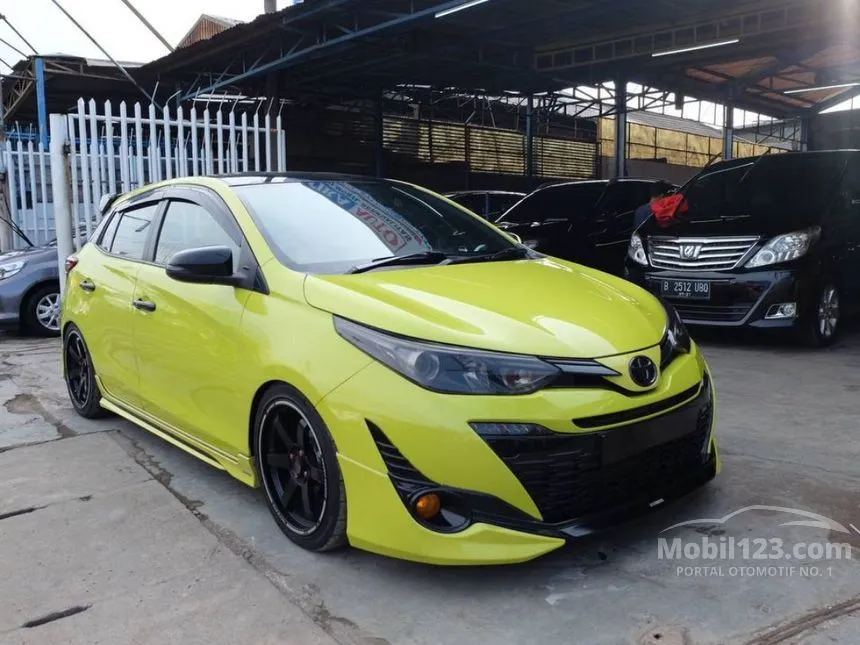 Jual Mobil Toyota Yaris 2018 TRD Sportivo 1.5 di Banten Automatic Hatchback Kuning Rp 185.000.000
