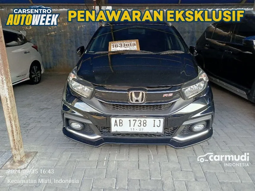 Jual Mobil Honda Mobilio 2017 RS 1.5 di Yogyakarta Automatic MPV Hitam Rp 173.000.000
