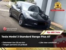 2021 Tesla Model 3 0.0 Standard Range Plus Sedan AT Hitam Pemakaian 2022 NIK 2021 [ LOW KM 25RB ]