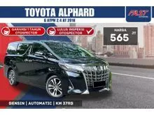 2018 Toyota Alphard 2.5 G MPV ATPM SUNROOF & PILOT SEAT LOW KM.37RB PAJAK PANJANG