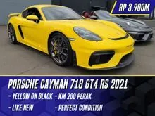 2021 Porsche 718 4.0 Cayman GT4 Coupe RS Yellow on Black Kuning