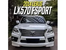 2014 Lexus LX 570 5.7 SUV  F Sport White on Black Putih LX570 FSport