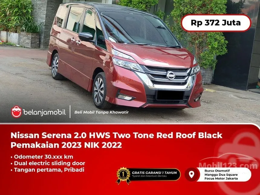 Jual Mobil Nissan Serena 2022 Highway star (2 Tone) 2.0 di Banten Automatic MPV Merah Rp 372.000.000