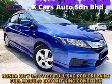 Honda City 1.5 i-VTEC FULL SVC RCD ORI PAINT