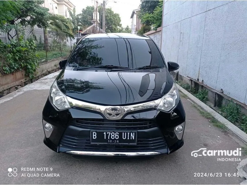 Jual Mobil Toyota Calya 2016 G 1.2 di Banten Automatic MPV Hitam Rp 105.000.000