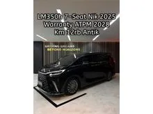 2025 Lexus LM 350h 2.5 7 Seater MPV