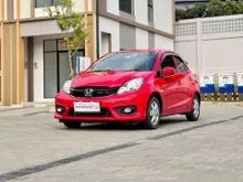 2017 Honda Brio 1.2 Satya E Hatchback Matic Merah Mobil Kecil Irit Nyaman
