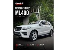2015 Mercedes-Benz ML400 3.0 SUV White on Black Putih Mercy ML 400 AMG