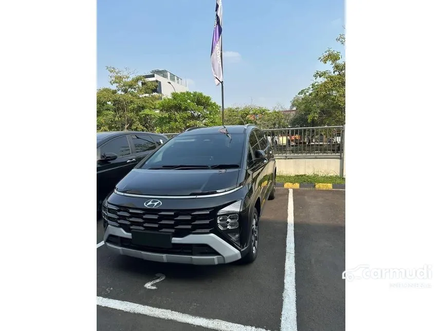 Jual Mobil Hyundai Stargazer X 2024 Prime 1.5 di Jawa Barat Automatic Wagon Hitam Rp 277.920.000