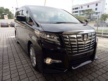 2015 TOYOTA ALPHARD 2.5 SA UNREG .SUPER PROMOTION CHEAPEST WITH GST .LOCAL AP .ORIGINAL MILEAGE 9K.ORIGINAL CONDITION . TOP GRADE CAR AAA