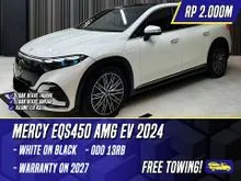 2023 Mercedes-Benz EQS450 0.0 AMG Line 4MATIC SUV EV White on Black Putih Mercy EQS 450 Electrix Listrik
