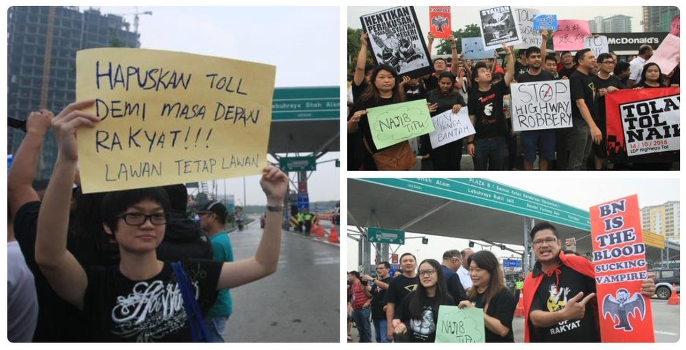 VIDEO: Youth Groups Rail Against Toll Hikes By Protesting Along Highways