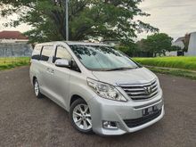 Toyota Alphard 2.4 G AT 2012 Silver TDP 65jt Kondisi Istimewa Bergaransi Mesin Transmisi 1 Tahun Dan Dijamin Siap Pakai