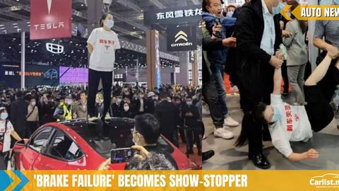 Shanghai Auto Show Protestor Shouts “Tesla Brakes Fail!” Before Security Rushed In
