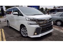 2015 Toyota Vellfire 2.5 Z MPV 7 Seater 2 Power Door Local GPS FM Black Interior Unreg