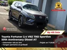 2021 Toyota Fortuner 2.4 VRZ TRD 4X2 SUV Sportivo 50th Anniversary Diesel AT Abu NIK 2021 [ GARANSI 5TH ]