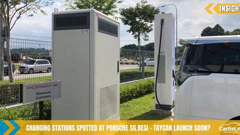 Charging Station Spotted at Porsche Centre – Taycan Launch Around the Corner?