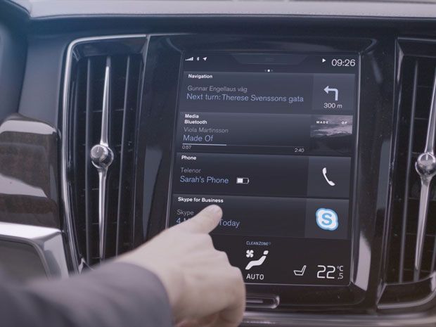 Skype akan Hadir di Volvo 90 Series