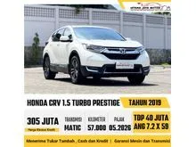 2019 Honda CR-V 1.5 Turbo Prestige SUV Matic Putih Low KM Siap Pakai Harga Termurah