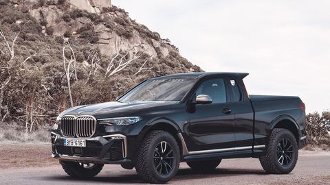 นี่เป็นเพียงภาพของ X7 M50d ในรูปแบบกระบะที่ BMW จะไม่มีวันขาย