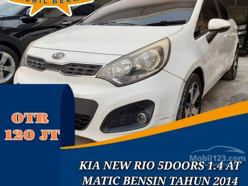 Jual Mobil KIA Rio 2014 1.4 di Jawa Barat Manual Hatchback Putih Rp 120.000.000
