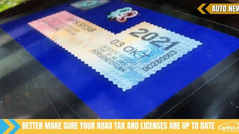 All Licenses And Road Tax Must Be Renewed By September 30