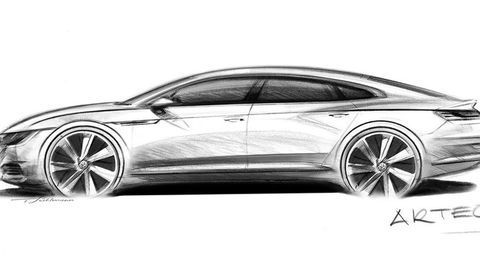 Volkswagen Arteon Teased Ahead Of Geneva 2017 Debut - Replacement Of The VW CC?