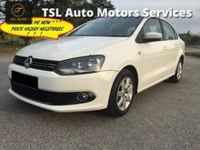 2011 VOLKSWAGEN POLO SEDAN 1.6 (A) $$ MERDEKA - FULL LOAN $$ MERDEKA - FREE WARRANTY ** NO FAKE YEAR ** PRICE HIGHLY NEGO ** CHEAPEST IN TOWN **