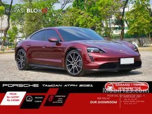 2021 Porsche Taycan 0.0 Performance Battery Plus Sedan (Faktur 2022) Mahogany Metallic Color Odo 5rb HARGA TERMURAH